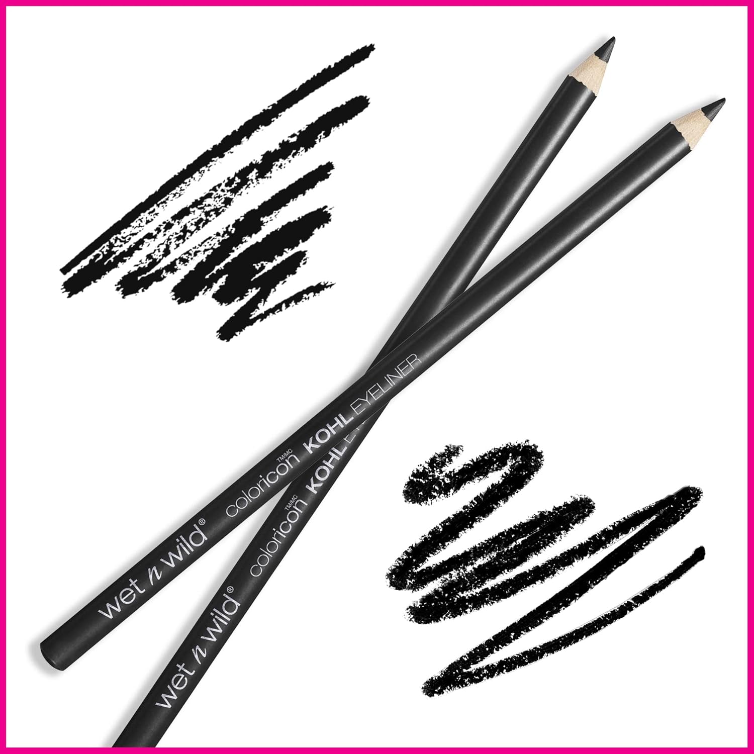 wet n wild Color Icon Kohl Eyeliner Pencil - Rich Hyper-Pigmented Color, Smooth Creamy Application, Long-Wearing Matte Finish Versatility, Cruelty-Free & Vegan - Baby's Got Black - View 2 of 7