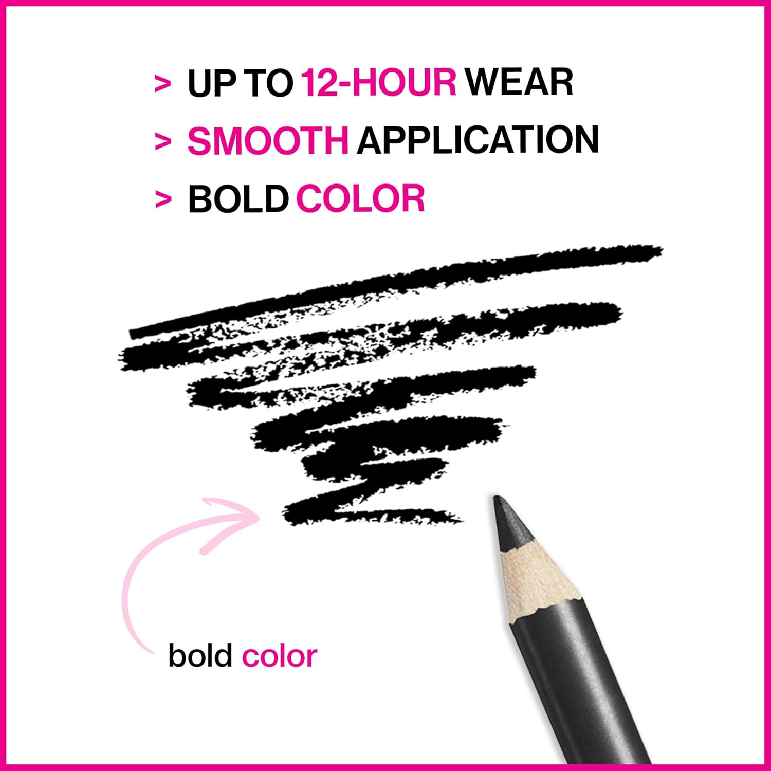 wet n wild Color Icon Kohl Eyeliner Pencil - Rich Hyper-Pigmented Color, Smooth Creamy Application, Long-Wearing Matte Finish Versatility, Cruelty-Free & Vegan - Baby's Got Black - View 5 of 7