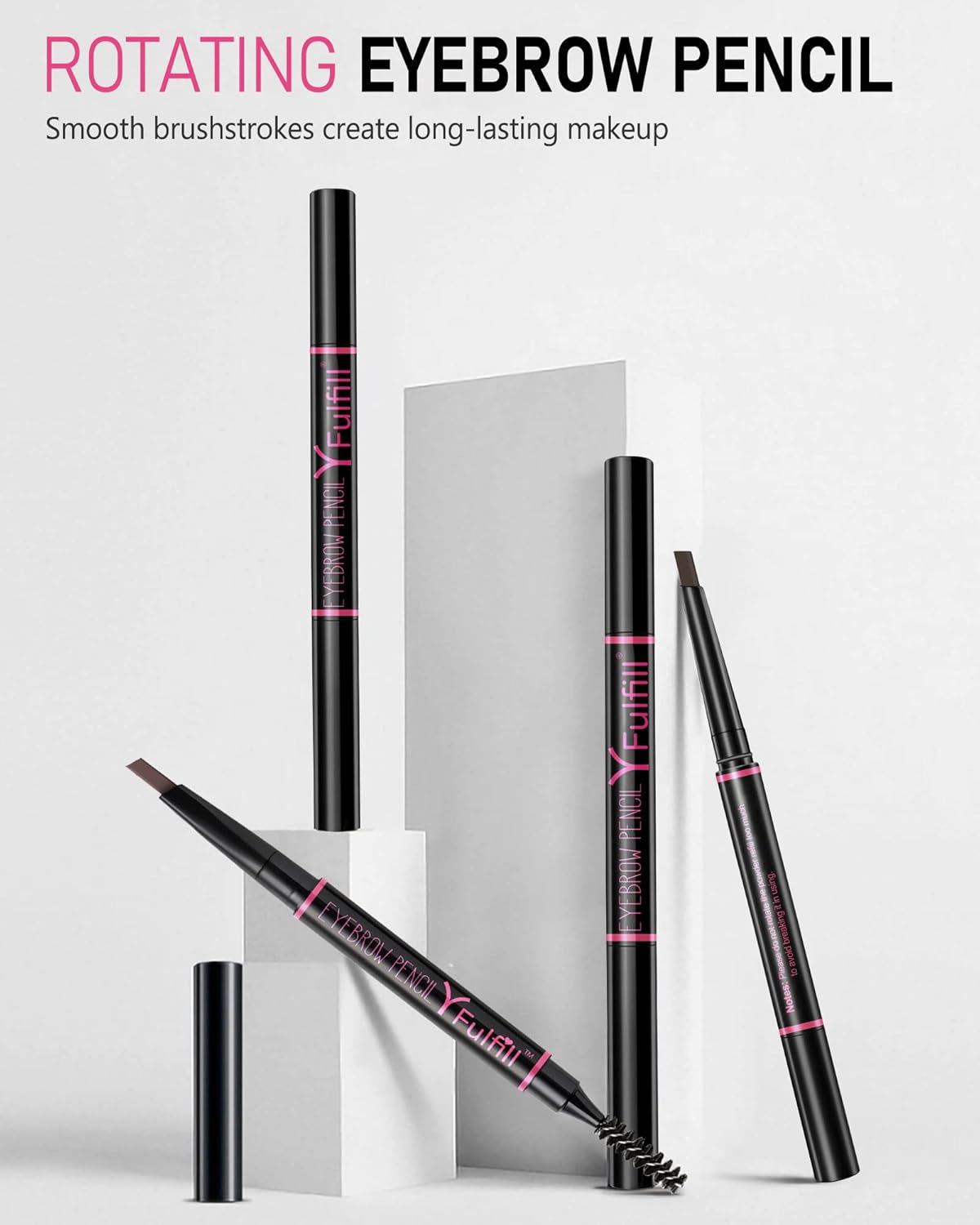 YFULFILL Eyebrow Pencil Dark Brown Waterproof Eye Brow Pencil Dark Brown Makeup Kit for Beginners - View 6 of 6