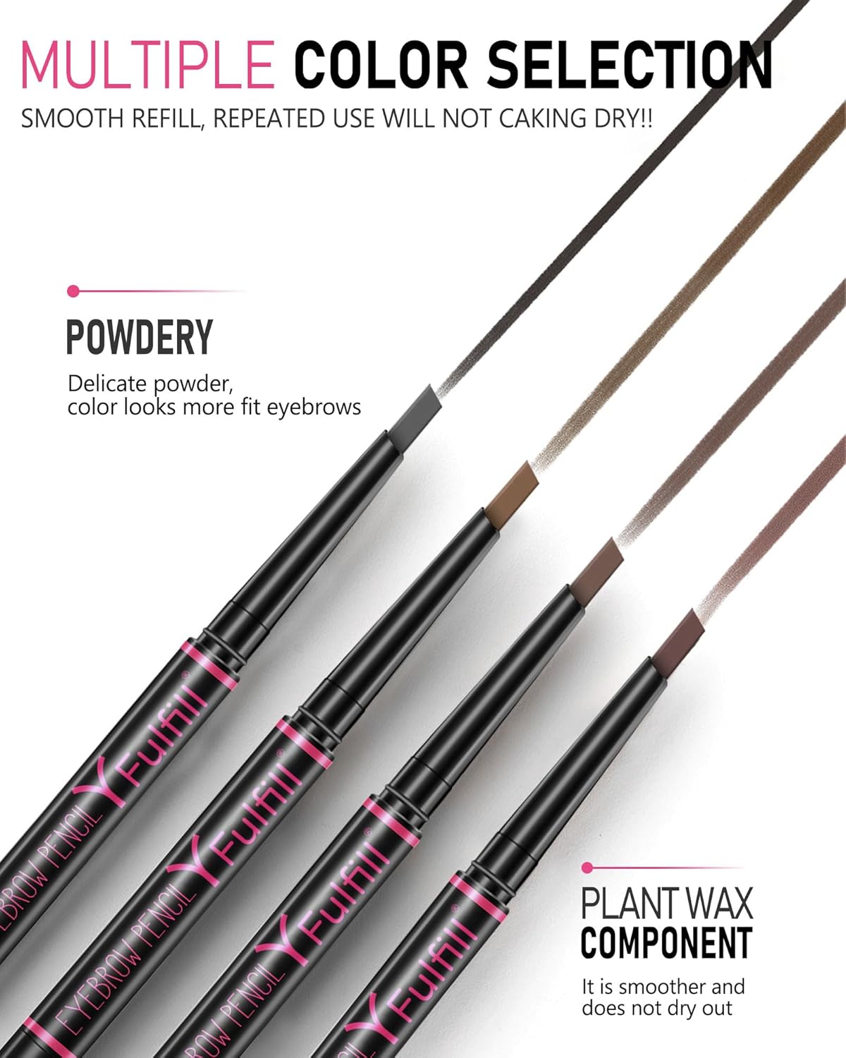Yfulfill Light Brown Eyebrow Pencil Waterproof for Women - Eye Brow Makeup Pen - View 2 of 8