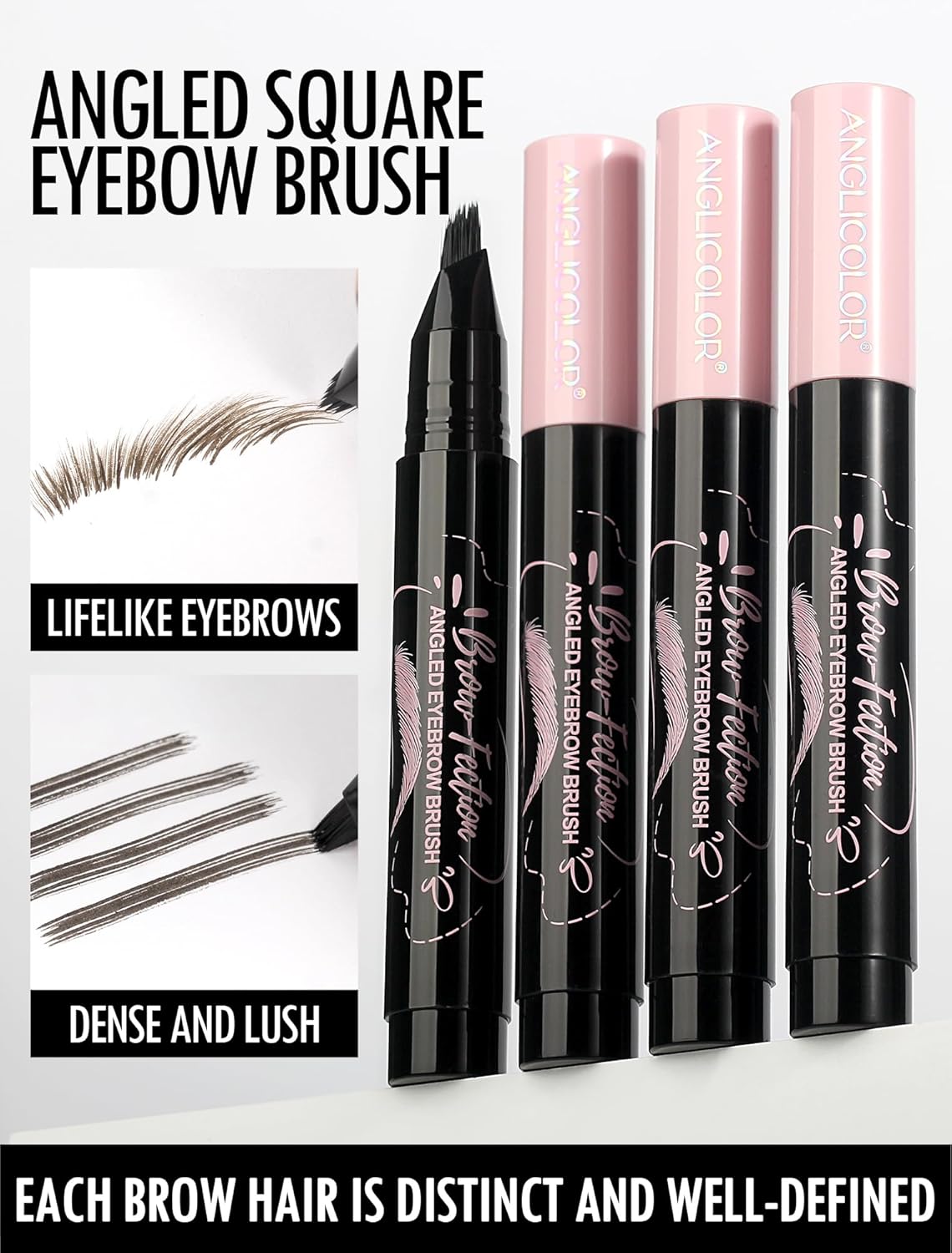Anglicolor Micro-Embroidery Eyebrow Pen, Real Hair Texture, Waterproof Smudge-Proof 24H All-Day Perfect Brow (02tawny brown) - View 6 of 6