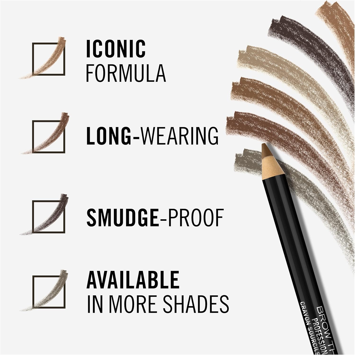 Rimmel London This Way Professional Eyebrow Pencil, 005 Ash Brown, 1.4g - View 4 of 9