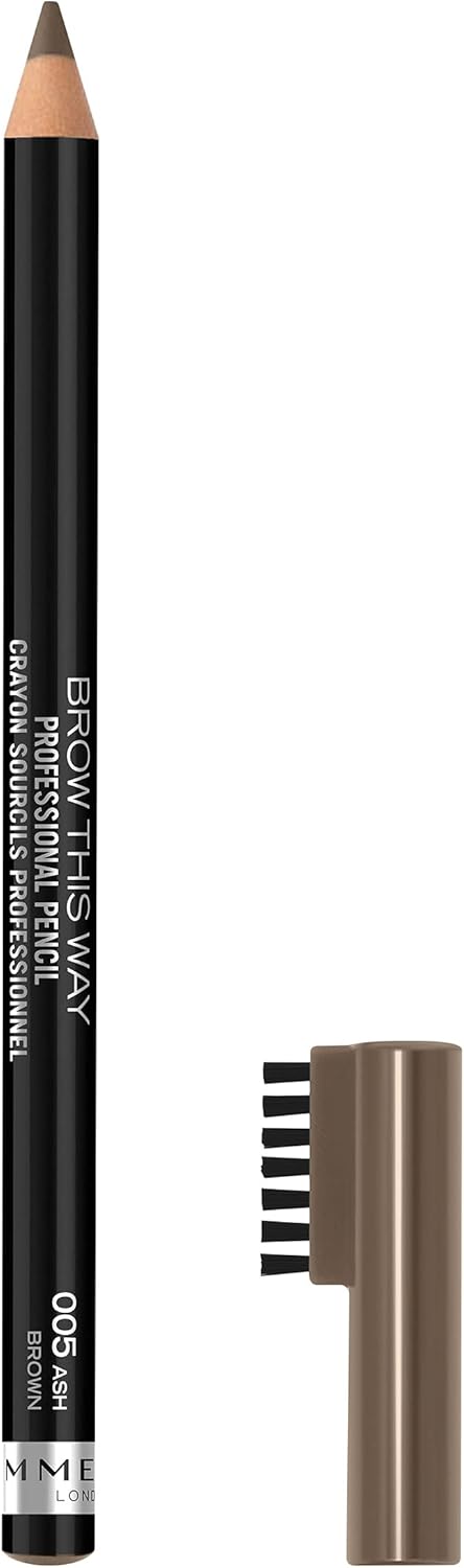 Rimmel London This Way Professional Eyebrow Pencil, 005 Ash Brown, 1.4g - View 9 of 9