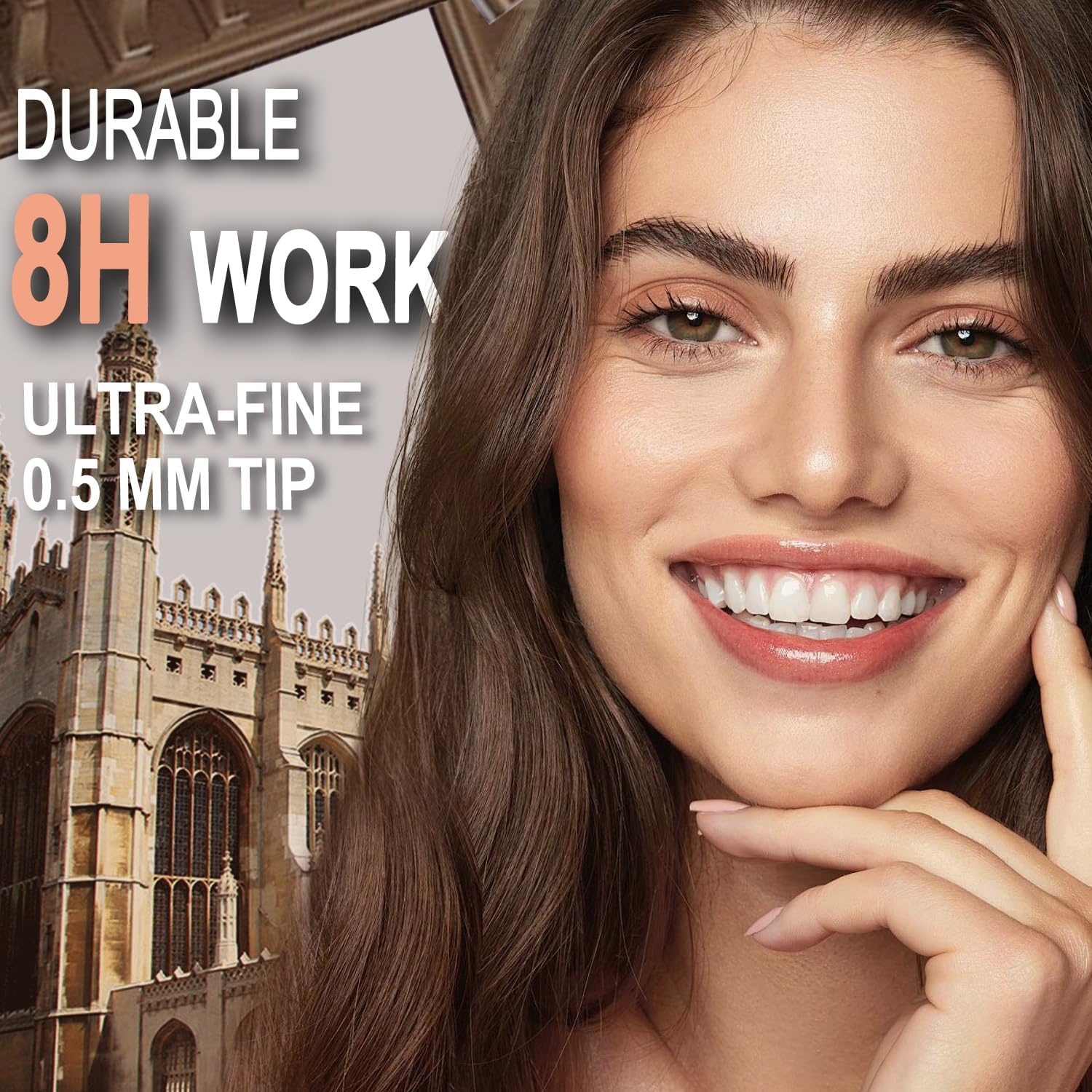 Yfulfill Ash Brown Eyebrow Pencils for Old Women, Grey Black Eye Brow Pencil for Women Waterproof - View 5 of 6
