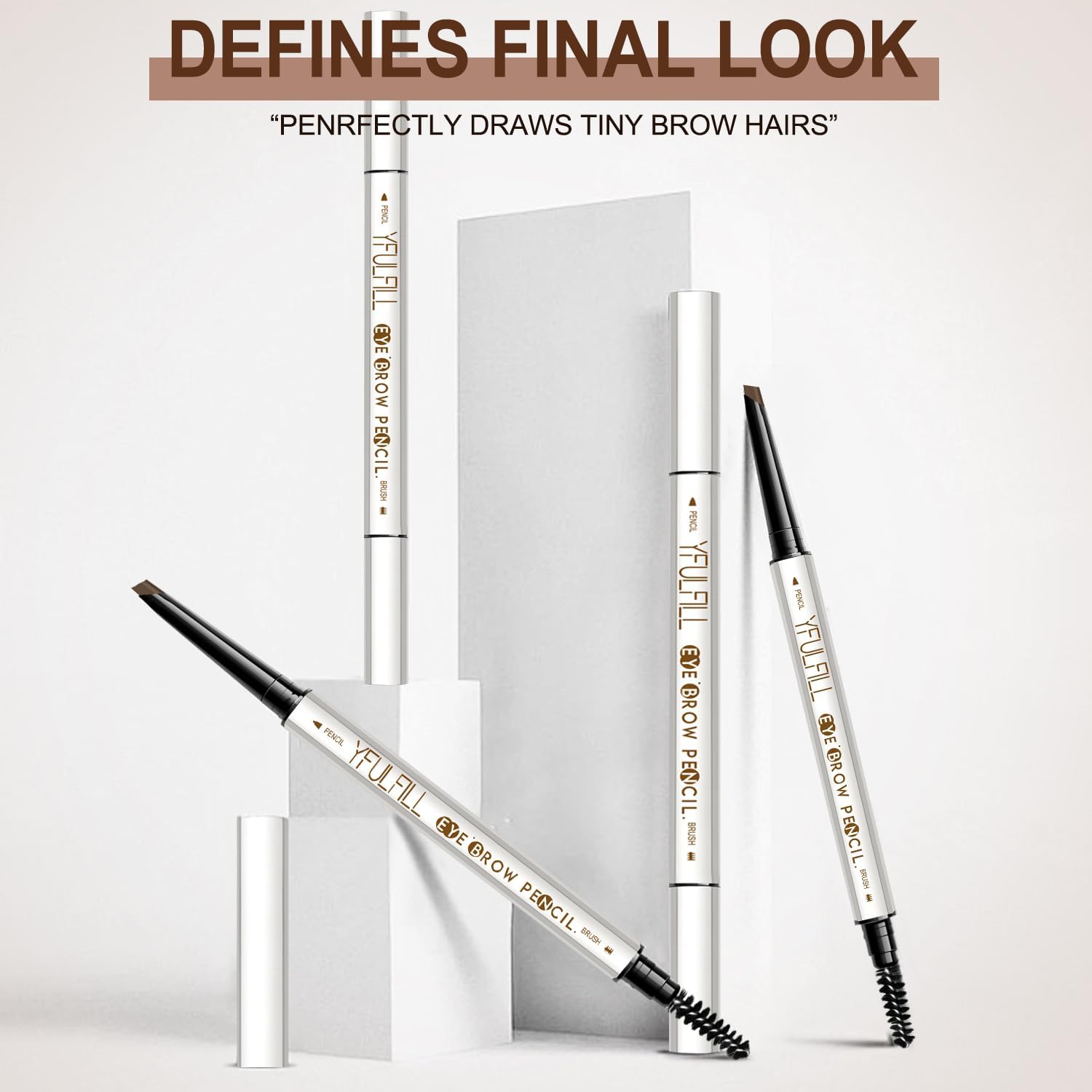 Yfulfill Taupe Eyebrow Pencils for Old Women, Ash Blonde Eye Brow Pencil for Women Waterproof - View 2 of 5