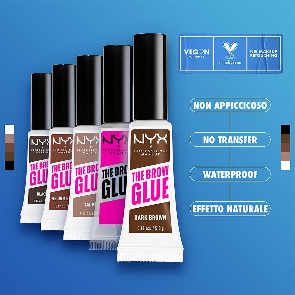 NYX PROFESSIONAL MAKEUP | THE BROW GLUE INSTANT BROW STYLER - BLACK (Pack of 2) - View 4 of 6