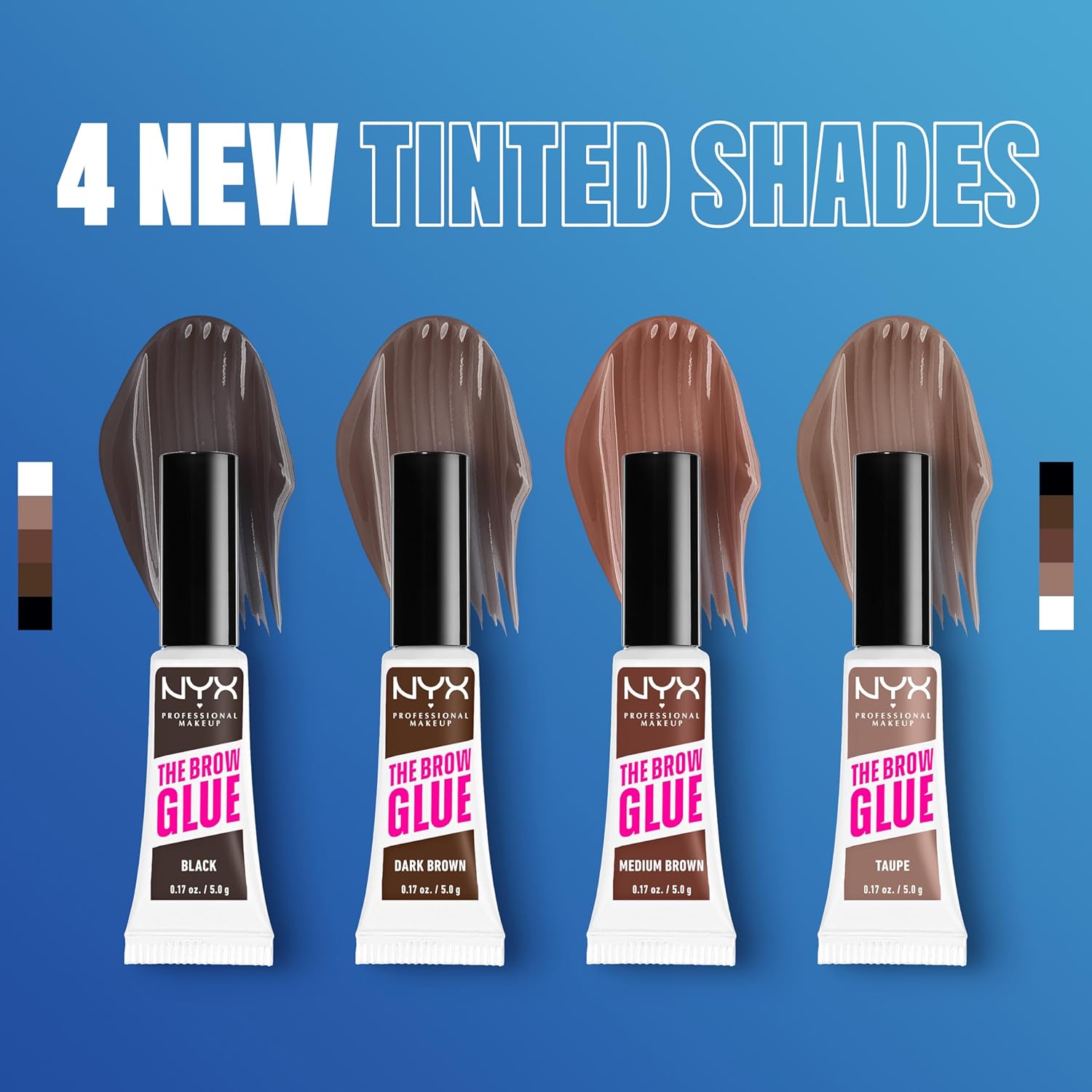  Professional Makeup | The Brow Glue Instant Brow Styler, Longwear Hold and Flake-Resistant Formula, Non-Sticky, Vegan, Shade - Dark Brown 04 - View 2 of 5