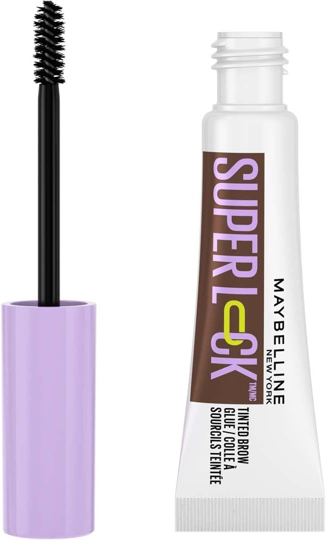 Maybelline New York Super Lock Brow Glue Tinted Eyebrow Gel, 24HR Hold Long-Lasting Non-Sticky Waterproof, Flake-Proof, Transfer-Proof - Deep Brown - View 6 of 6