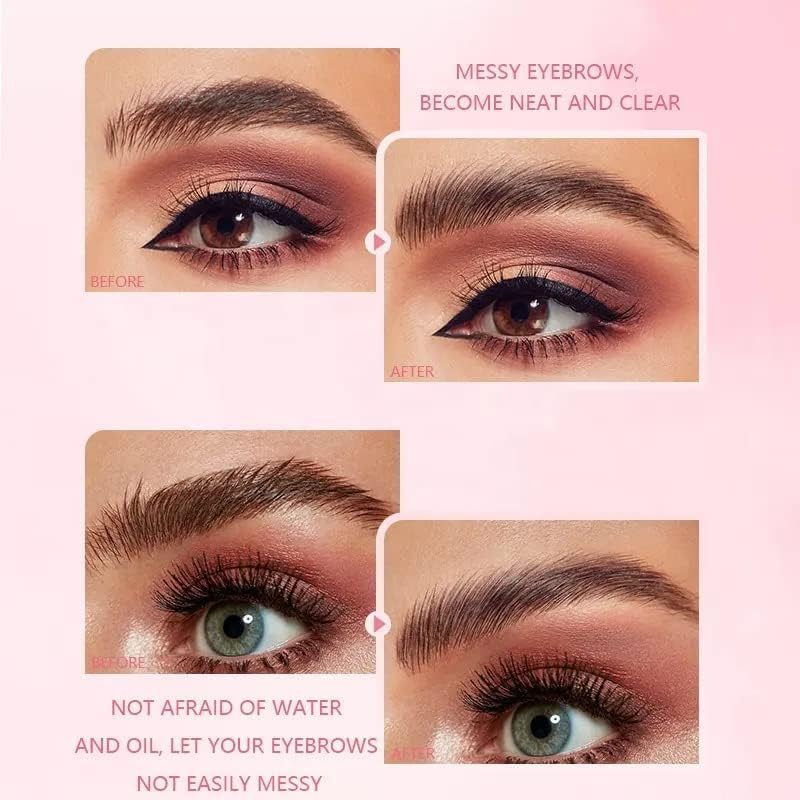 KANZA - Fluff Hold Brow Lamination Wax | Styling for Fluffy Feathery Eyebrows | Pomade Gel for Women | Waterproof Makeup for Eyebrow Styling | Clear Gel | 8g - View 3 of 4