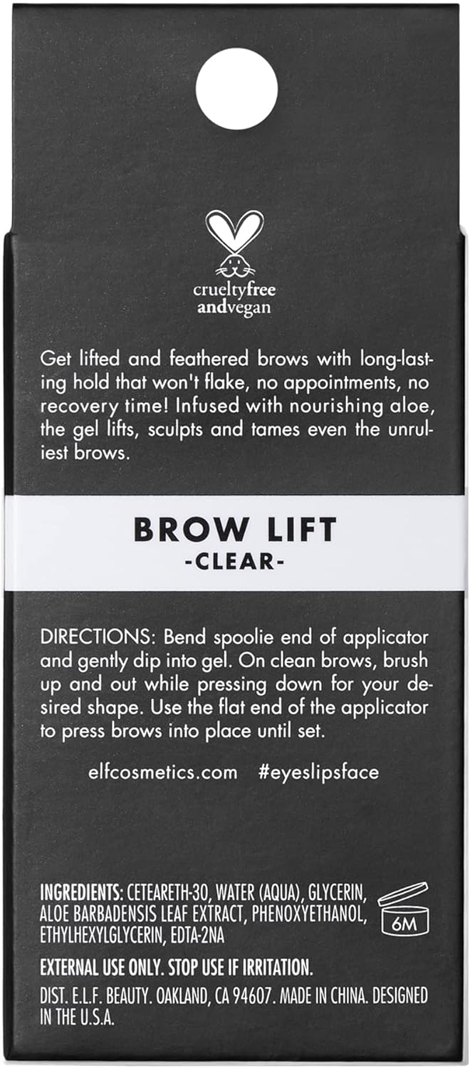 e.l.f. Brow Lift, Clear Eyebrow Shaping Wax For Holding Brows In Place, Creates A Fluffy Feathered Look - View 3 of 8