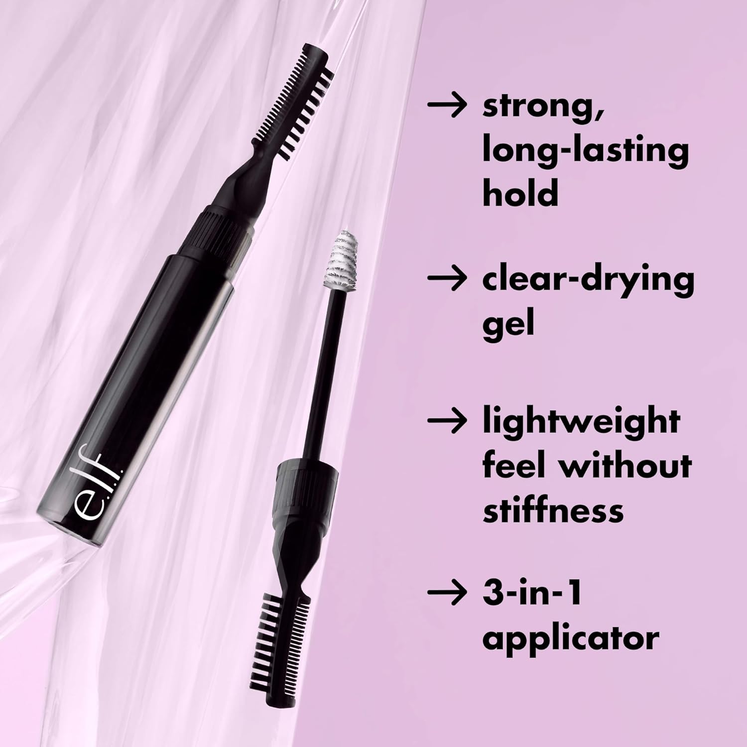 e.l.f. Brow Laminating Gel, Strong Holding, Clear Drying and Waterproof Brow Gel for Laminated Brows, Combs & Shapes the Brows, Vegan & Cruelty Free - View 4 of 7