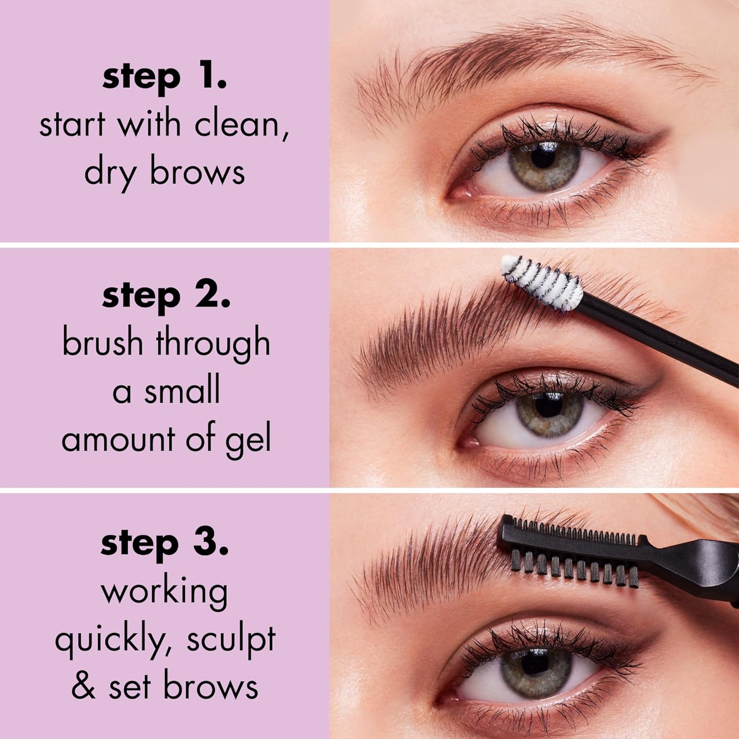 e.l.f. Brow Laminating Gel, Strong Holding, Clear Drying and Waterproof Brow Gel for Laminated Brows, Combs & Shapes the Brows, Vegan & Cruelty Free - View 5 of 7