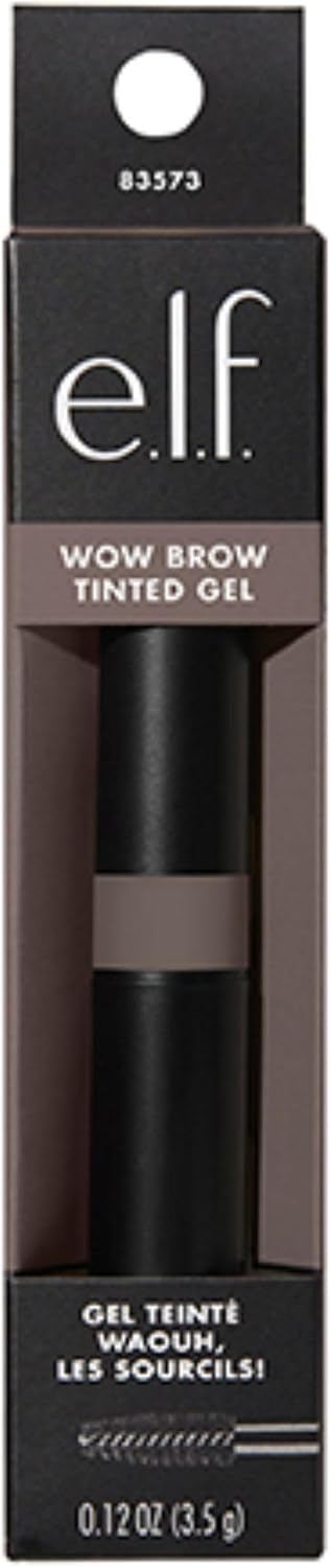 e.l.f. Wow Brow Gel, Volumizing, Buildable, Wax-Gel Hybrid, Creates Full, Voluminous-Looking Brows, Locks Brow Hairs In Place, Neutral Brown, Fiber Infused 3.5g - View 2 of 4