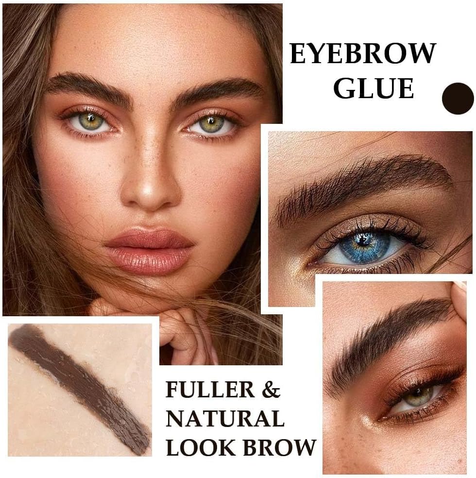 Evpct Tinted Thickening Brow Mascara,Brow Fast Sculpt,Waterproof, Transfer-proof, Brush to Fill in Eyebrows and Cover Gray Hairs - Cruelty Free - Dark Brown (1pc 07 Espresso) - View 3 of 6