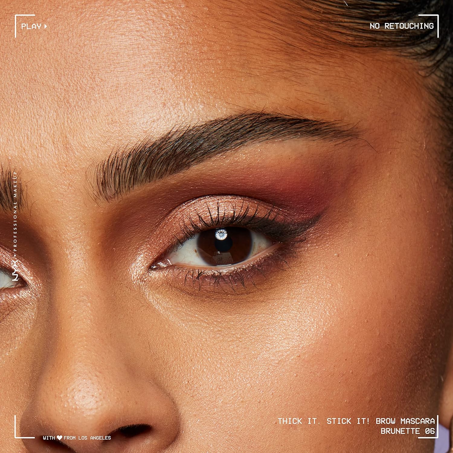 NYX PROFESSIONAL MAKEUP | THICK IT STICK IT! BROW GEL BRUNETTE - View 4 of 6