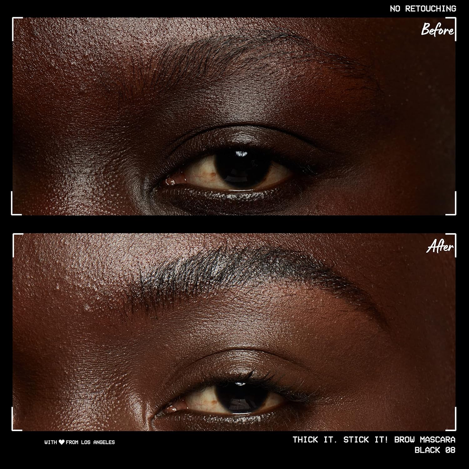 NYX PROFESSIONAL MAKEUP Thick It. Stick It! Brow Mascara, Tints & Thickens With 16Hr Wear, Black - View 4 of 5