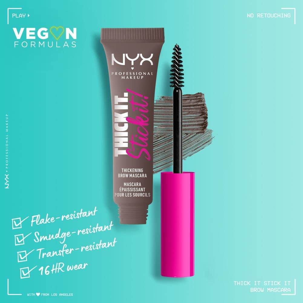 NYX PROFESSIONAL MAKEUP THICK IT STICK IT! BROW GEL COOL ASH BROWN, 05 COOL ASH BROWN - View 6 of 6