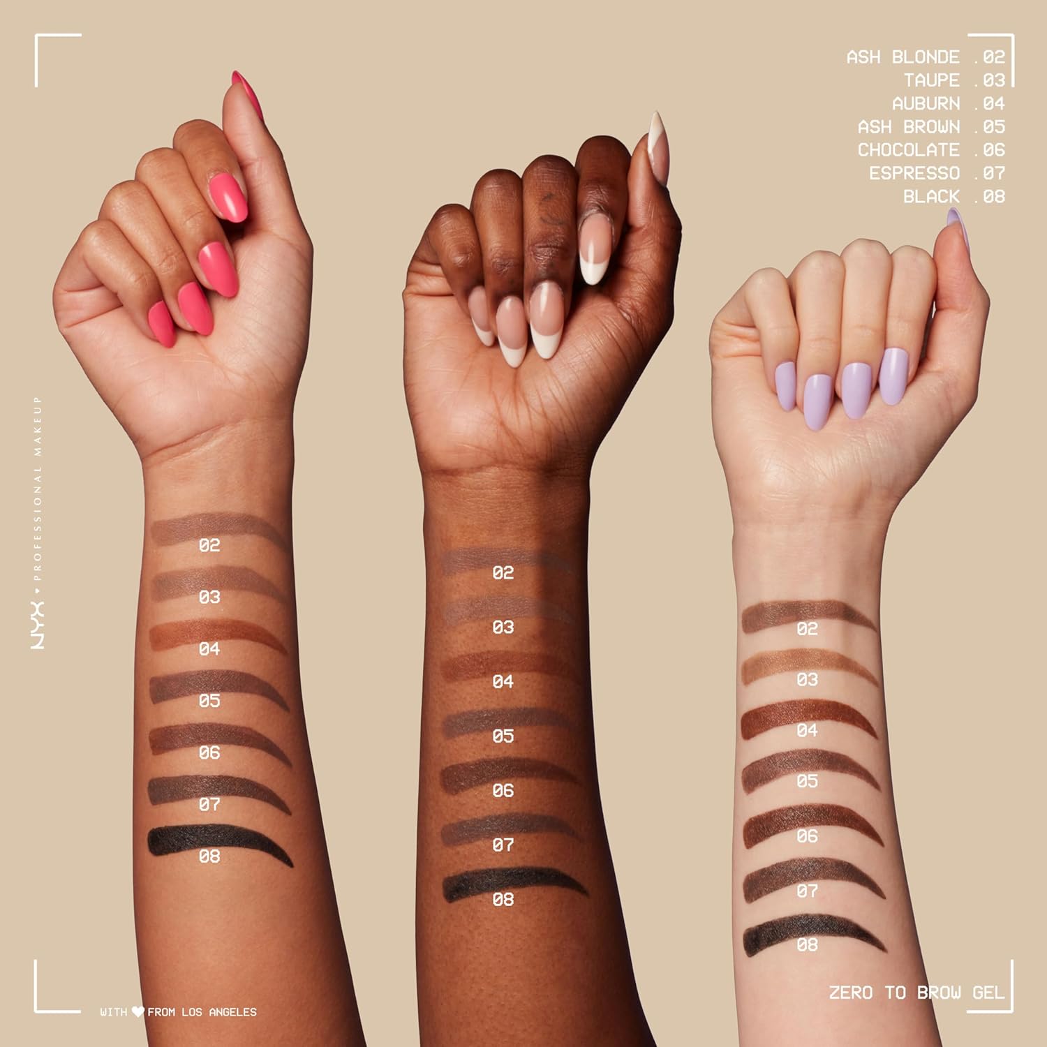 NYX PROFESSIONAL MAKEUP Zero to Brow Longwear Brow Gel, Transfer-resistant, fade-resistant, and smudge-resistant (Vegan) - Espresso - View 2 of 6