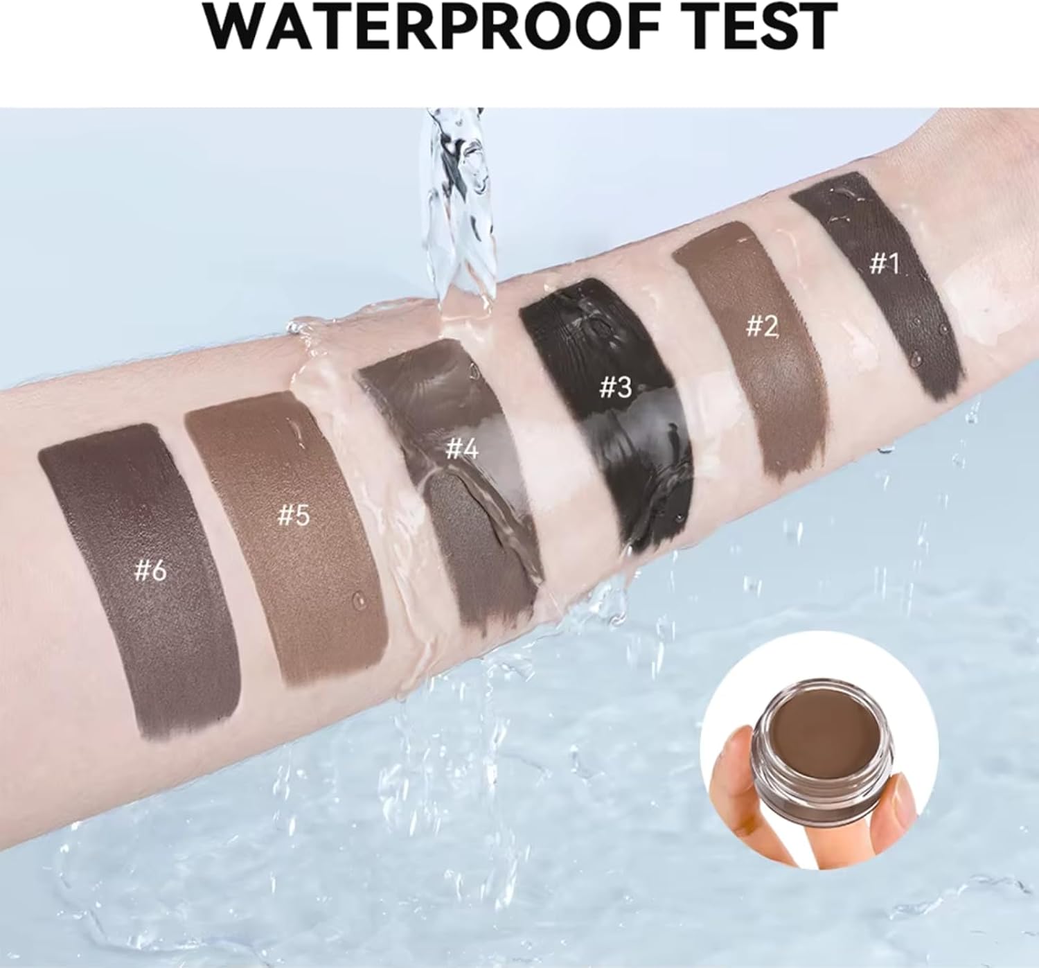 NIKITA.VIVI Brow Pomade Chocolate, Eyebrow Pomade Brow Coloring Gel, Natural Long Lasting Sweat-proof Waterproof Eyebrow Makeup Gels, Smooth Fast Drying Eyebrow Color Cream 8G #6 - View 3 of 8