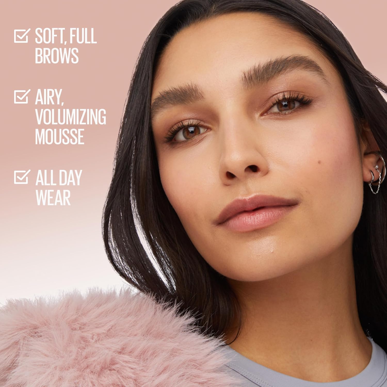 Maybelline Superfluff Volumizing Brow Mousse, All Day Tinted Brow Gel For Soft Full Brows, Deep Brown, 1 Count - View 6 of 7