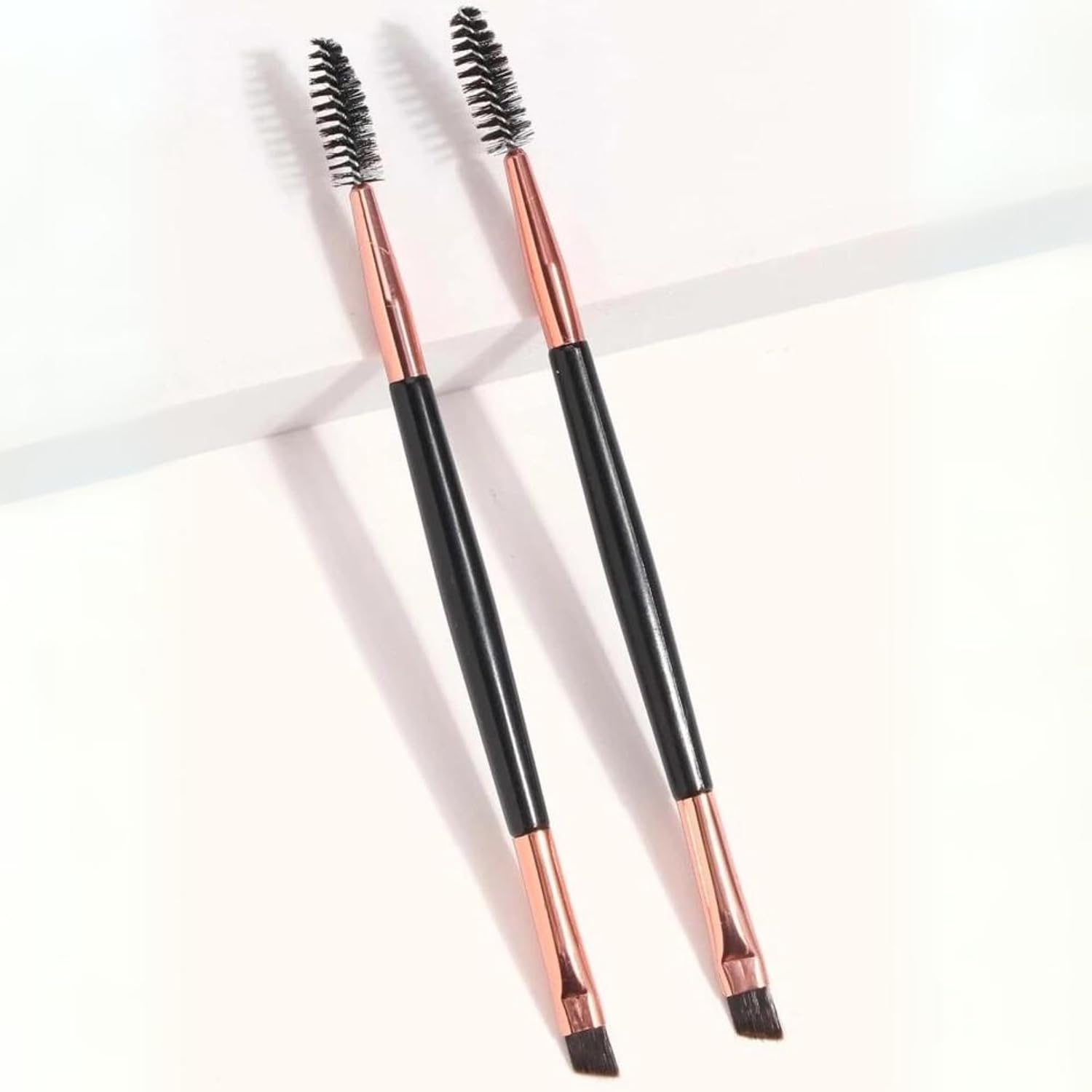 Global Fashion 2-in-1 Eyebrow & Lash Brush | Shaping & Defining Brows, Separating & Lengthening Lashes | Double-Ended Applicator | Soft Synthetic Bristles | Cruelty-Free & Vegan | Makeup Essentials - View 5 of 8