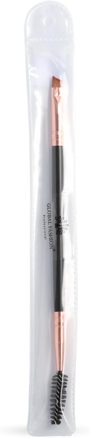 Global Fashion 2-in-1 Eyebrow & Lash Brush | Shaping & Defining Brows, Separating & Lengthening Lashes | Double-Ended Applicator | Soft Synthetic Bristles | Cruelty-Free & Vegan | Makeup Essentials - View 8 of 8