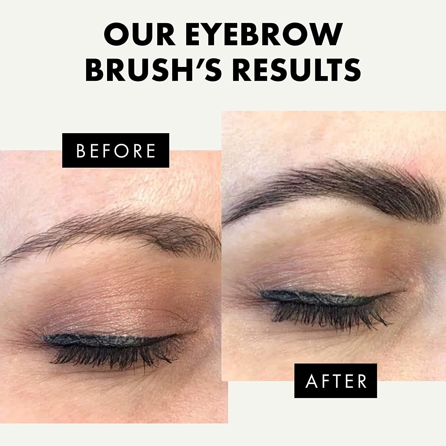 Duo Eye brow Brush, Angled Eyebrow Brush and Spoolie Brush, Eyelash Comb Eyebrow Brush Tool, Angled Brush for Precision Application, Shaping and Blending, Premium Synthetic Bristles - View 3 of 5