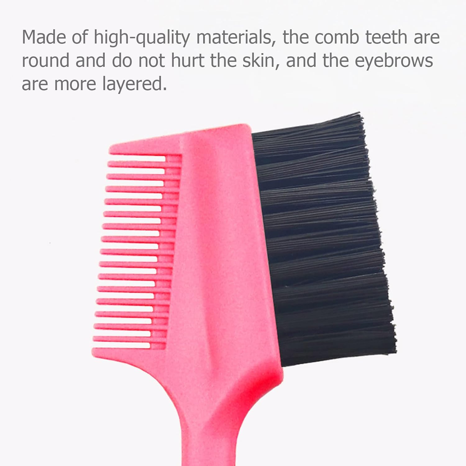 Fawoonu Eyebrow Brush, 1PC 3D Eyebrow Brush Hair Line Edge Brush Eyelash Comb Edge Control Brush Comb Double Same Sided Hair Comb for Makeup Hair Salon - View 6 of 7