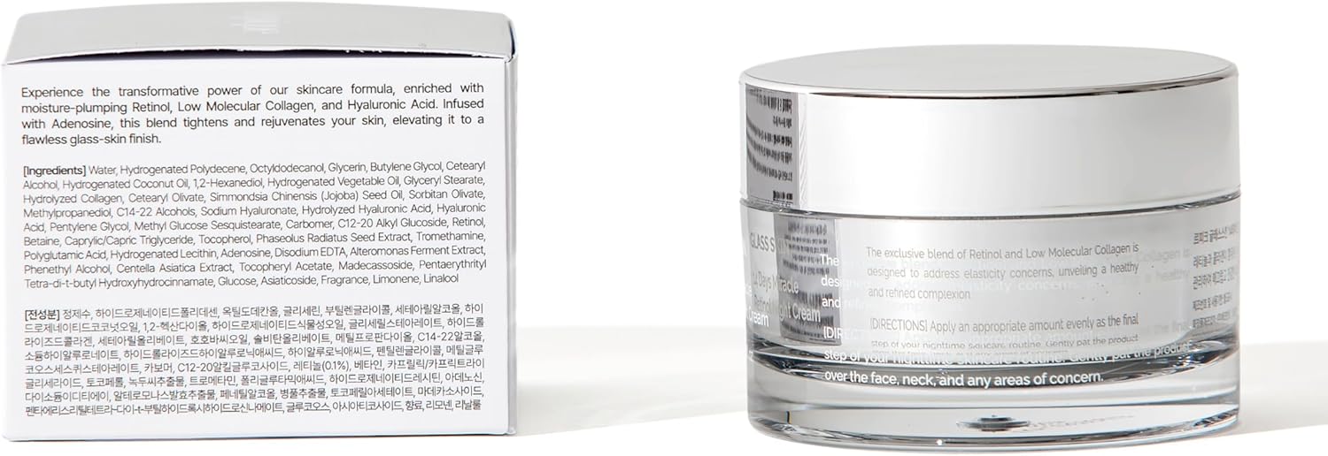 Lepique Retinol Night Cream 50ml - No.1 Korean Premium Overnight Repair Cream for Face and Neck - Collagen, Centella - Anti aging Skin Cream, Moisturizer Face Cream, (Unscented, with Spatula) - View 2 of 7
