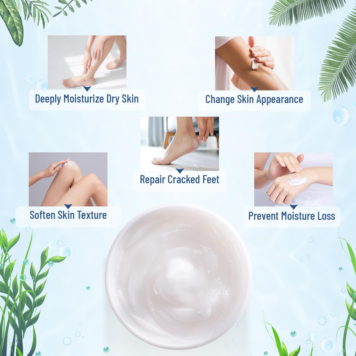 OUKEYA Urea Cream 40 Percent, Urea Foot & Hand Cream for Cracked Heels and Dry Skin, Urea Lotion for Deep Moisturizing, Callus Remover Nourishes Soften, Foot Moisturiser for Women&Men,Maximum Strength - View 6 of 6