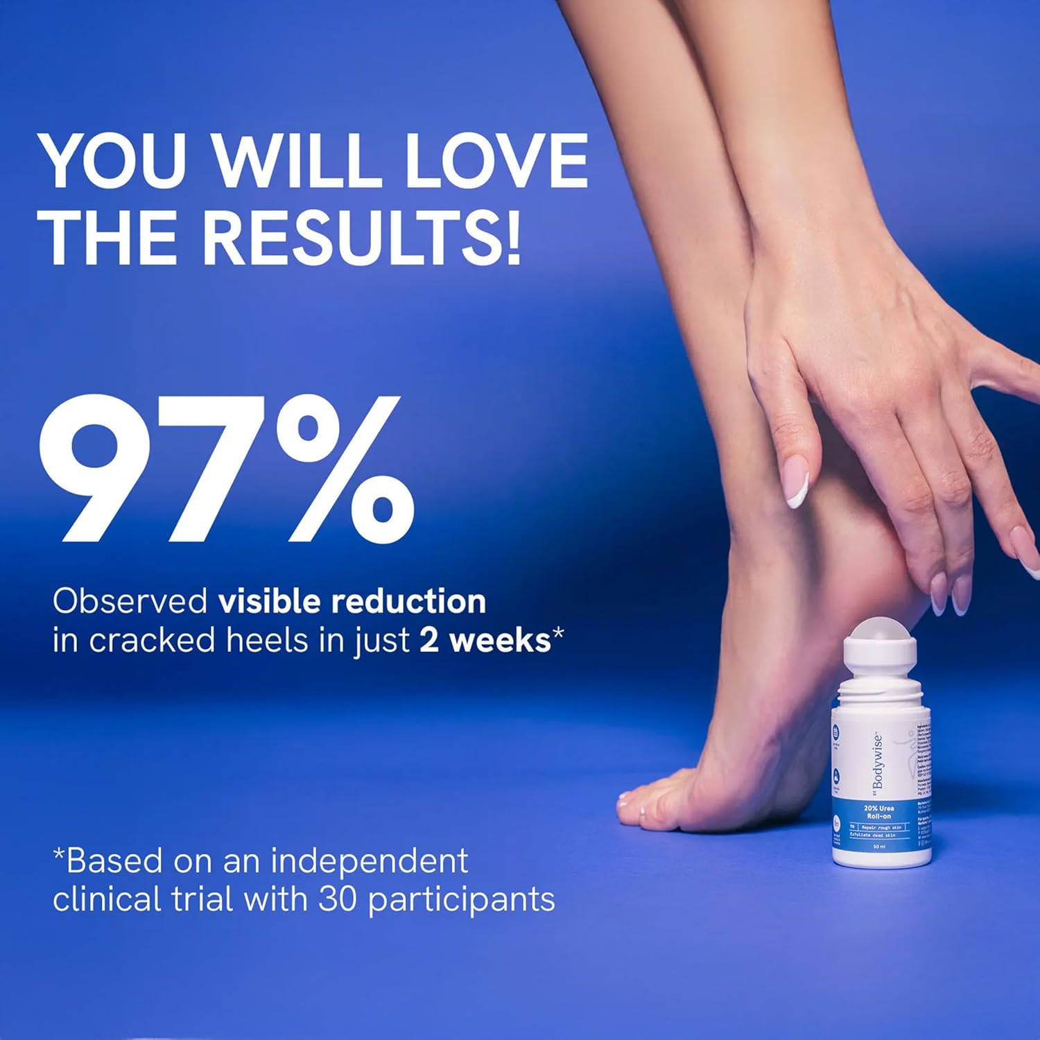 Be Bodywise 20% Urea Foot Cream Roll On | Repairs Dry & Cracked Heels | 2% Lactic Acid, Olive Oil & Vitamin E I Exfoliates & Softens Skin I Hydrates & Moisturises INo Irritation IAll Skin TypesI 50 ml - View 7 of 8