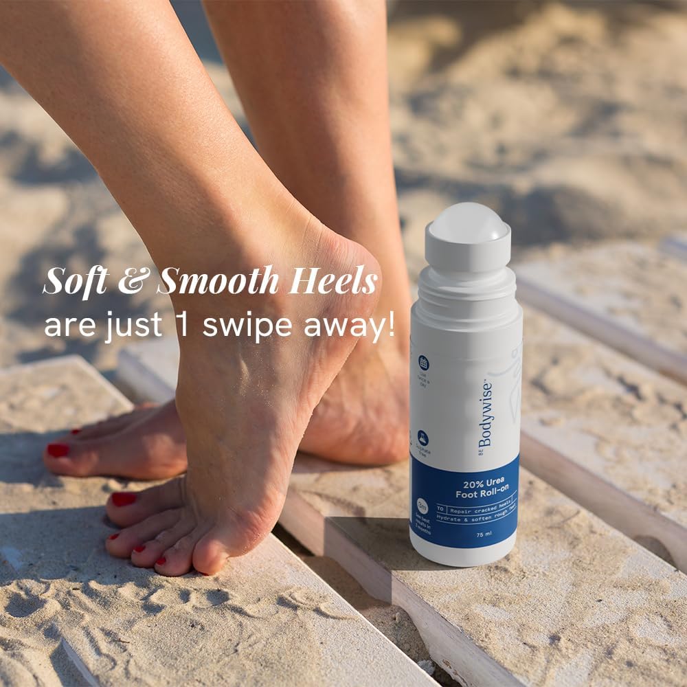 Be Bodywise 20% Urea Foot Cream Roll On | Repairs Dry & Cracked Heels | 2% Lactic Acid, Olive Oil & Vitamin E I Exfoliates & Softens Skin I Hydrates & Moisturises INo Irritation IAll Skin TypesI 75 ml - View 5 of 5
