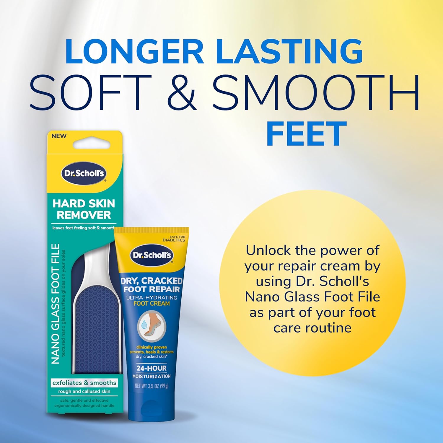 Dr Scholl's Dry, Cracked Foot Repair Ultra-Hydrating Foot Cream Moisturizer, 3.5 oz, Skin Care Foot Lotion with 25% Urea for Dry Cracked Feet, Heals and Moisturizes for Healthy Feet - View 2 of 8