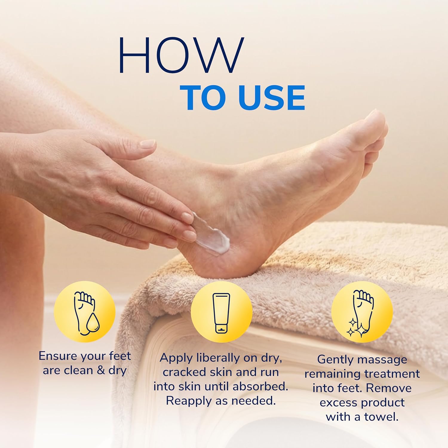Dr Scholl's Dry, Cracked Foot Repair Ultra-Hydrating Foot Cream Moisturizer, 3.5 oz, Skin Care Foot Lotion with 25% Urea for Dry Cracked Feet, Heals and Moisturizes for Healthy Feet - View 3 of 8