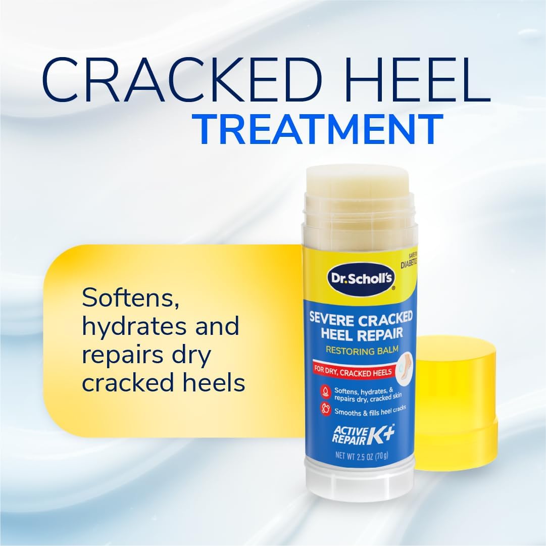 Dr. Scholl'S Cracked Heel Repair Balm 2.5oz, with 25% Urea for Dry Cracked Feet, Heals and Moisturizes for Healthy Feet - View 8 of 8