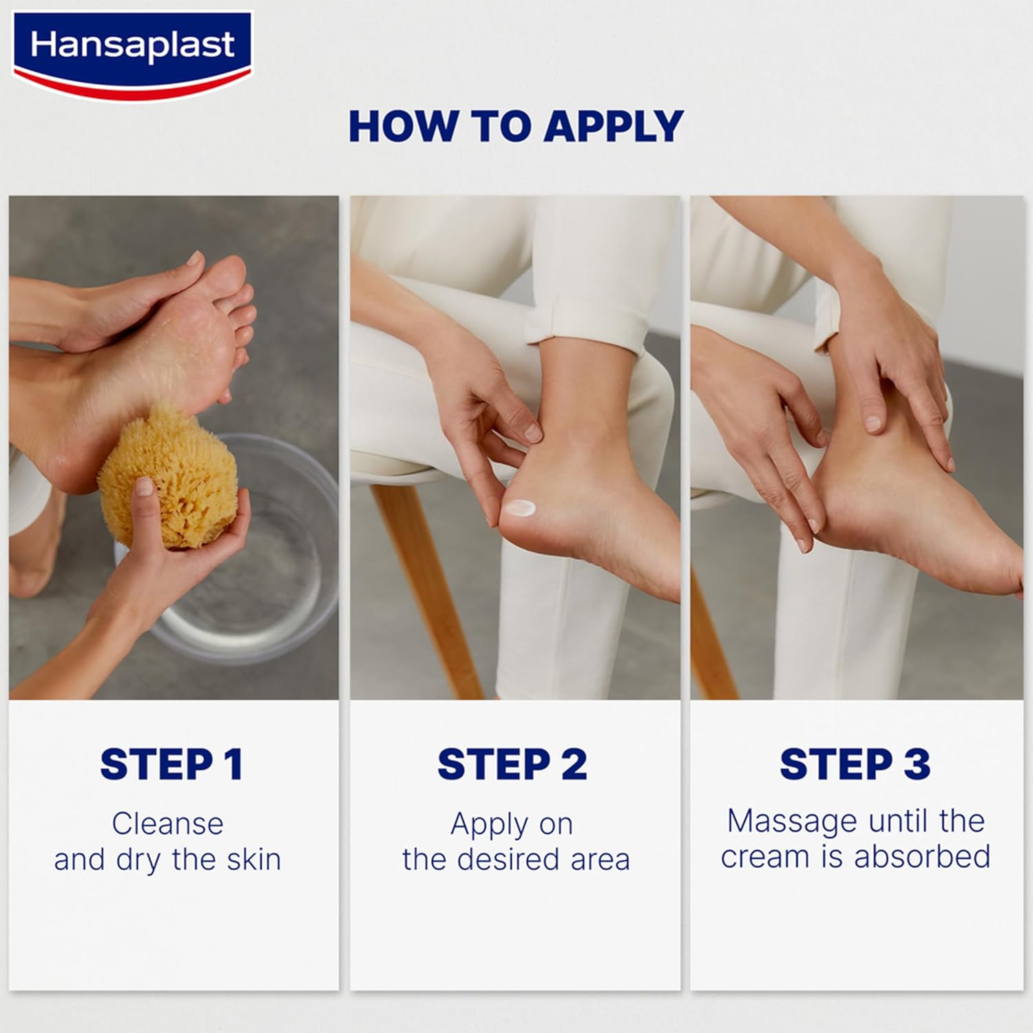 Hansaplast Dry Feet Moisturizing Cream | Intensive Moisturizing | Protects against callus formation | Foot Care | Foot Cream | 10% Urea | 100ml - View 2 of 5