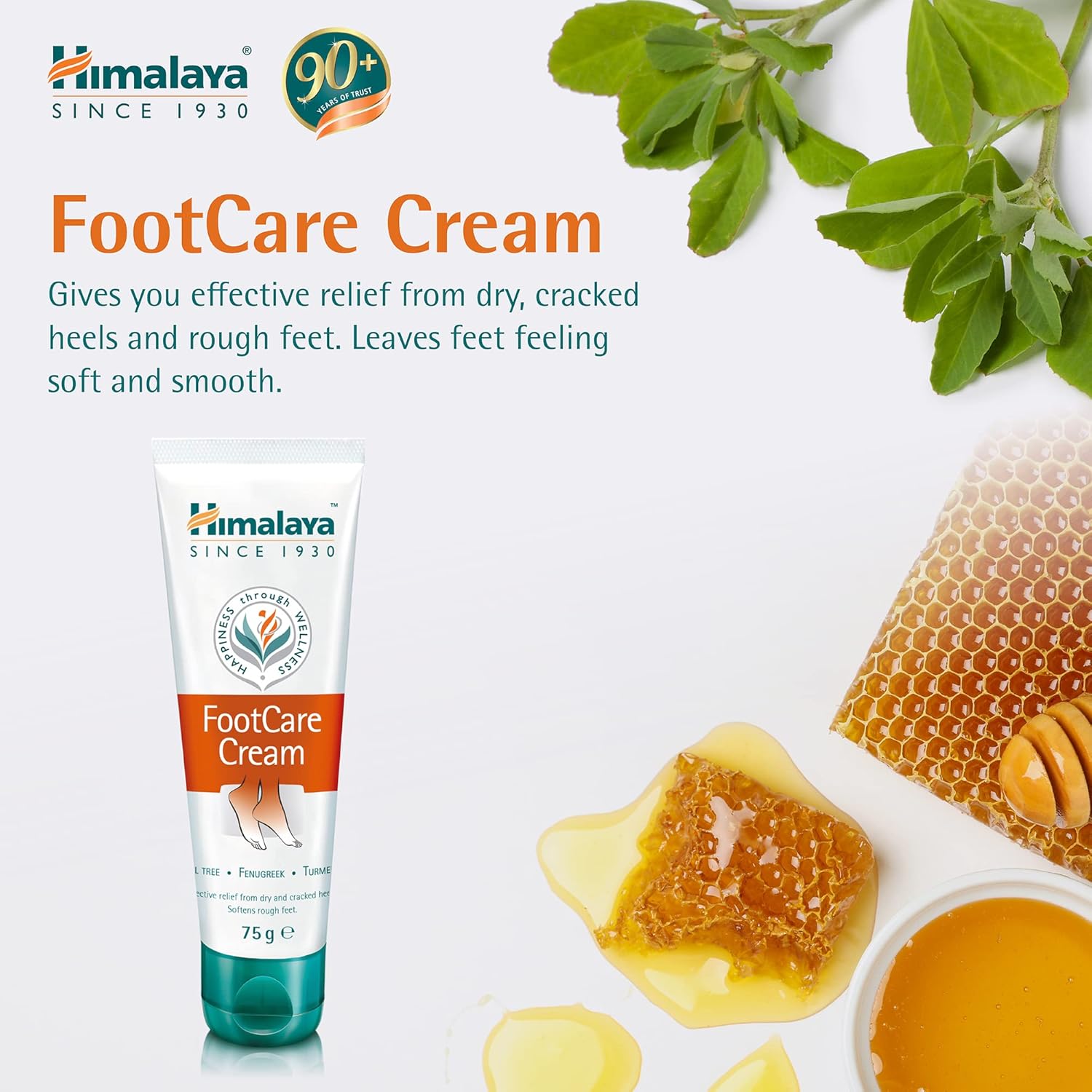 Himalaya Since 1930 Herbals Foot Care Cream, Dry & Cracked Heels, with antiseptic & Moisturizing Benefits- 75G - View 2 of 4