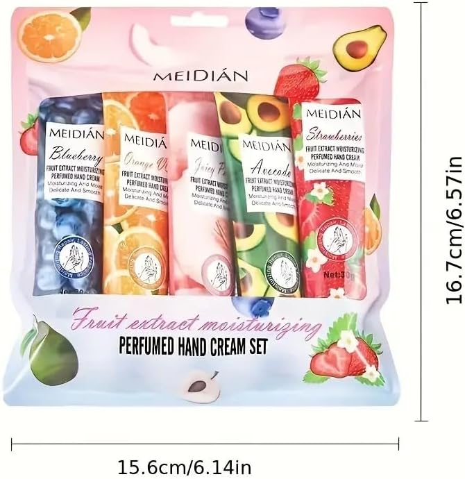 OSYA HAND CREAM 5pcs/set Hand Cream Set, Moisturizing And Nourishing Hand Lotion for Dry Cracked Hands, Gift for Women - View 3 of 5