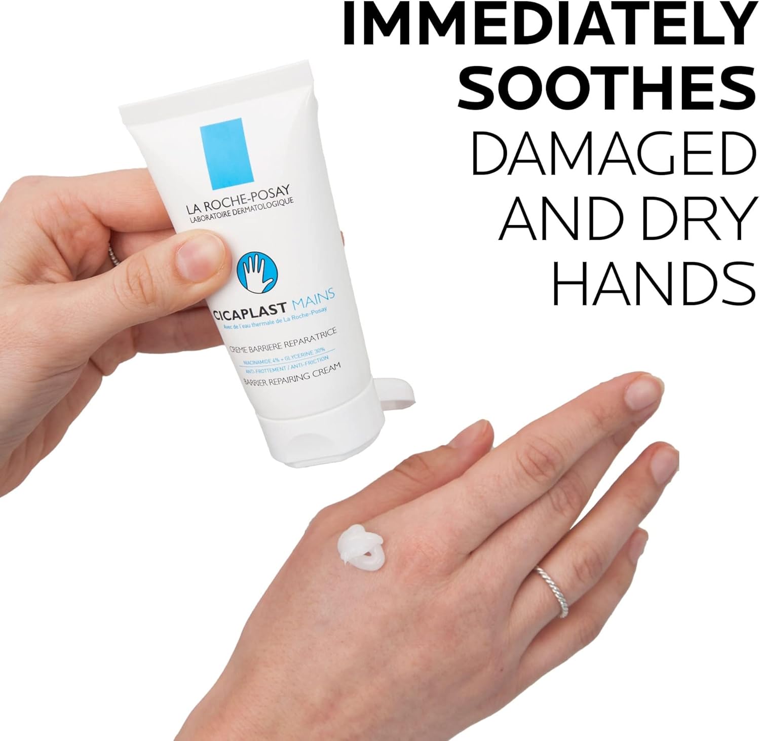 La Roche-Posay Cicaplast Mains Moisturiser for Dry and Damaged Hands 50ml - View 3 of 6