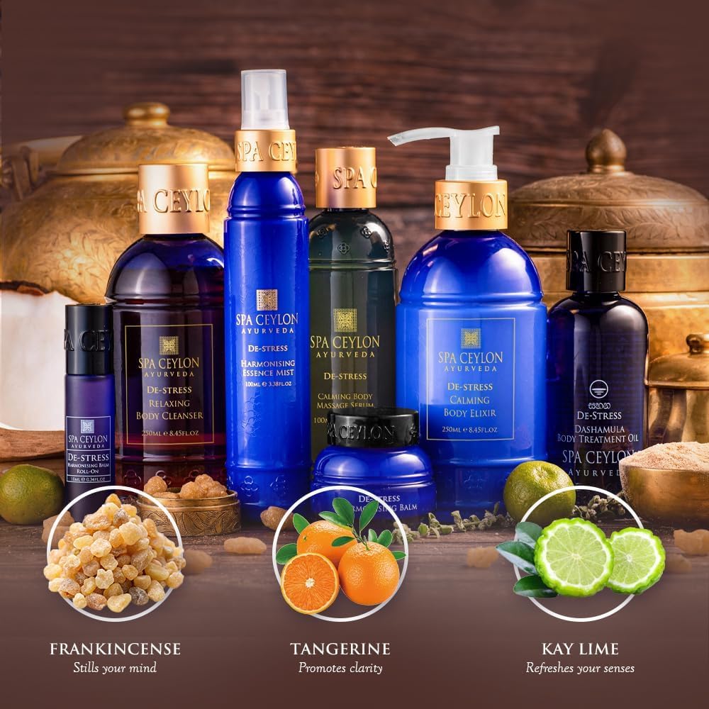 SPA CEYLON DE-STRESS Calming Body Elixir, Ayurvedic body lotion, Hand and Body Lotion, Moisturizing Lotion for all skin types, 250ml - View 2 of 5