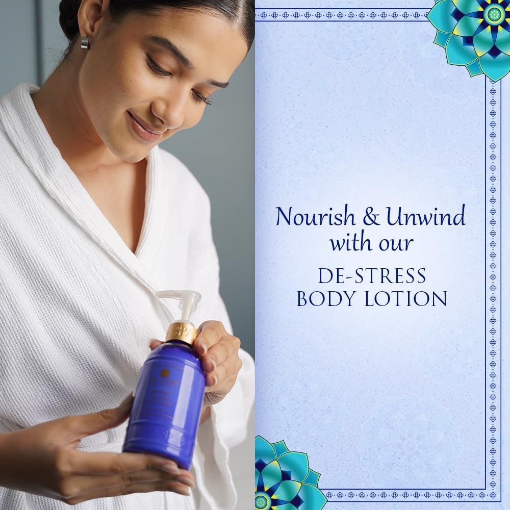 SPA CEYLON DE-STRESS Calming Body Elixir, Ayurvedic body lotion, Hand and Body Lotion, Moisturizing Lotion for all skin types, 250ml - View 3 of 5