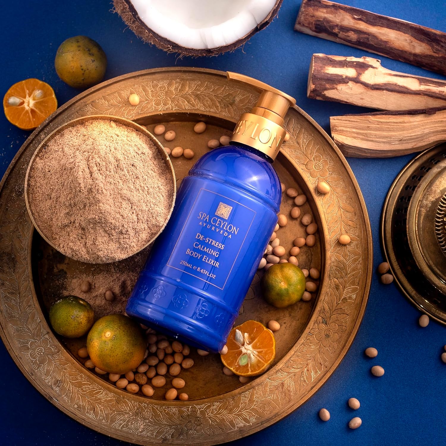 SPA CEYLON DE-STRESS Calming Body Elixir, Ayurvedic body lotion, Hand and Body Lotion, Moisturizing Lotion for all skin types, 250ml - View 5 of 5