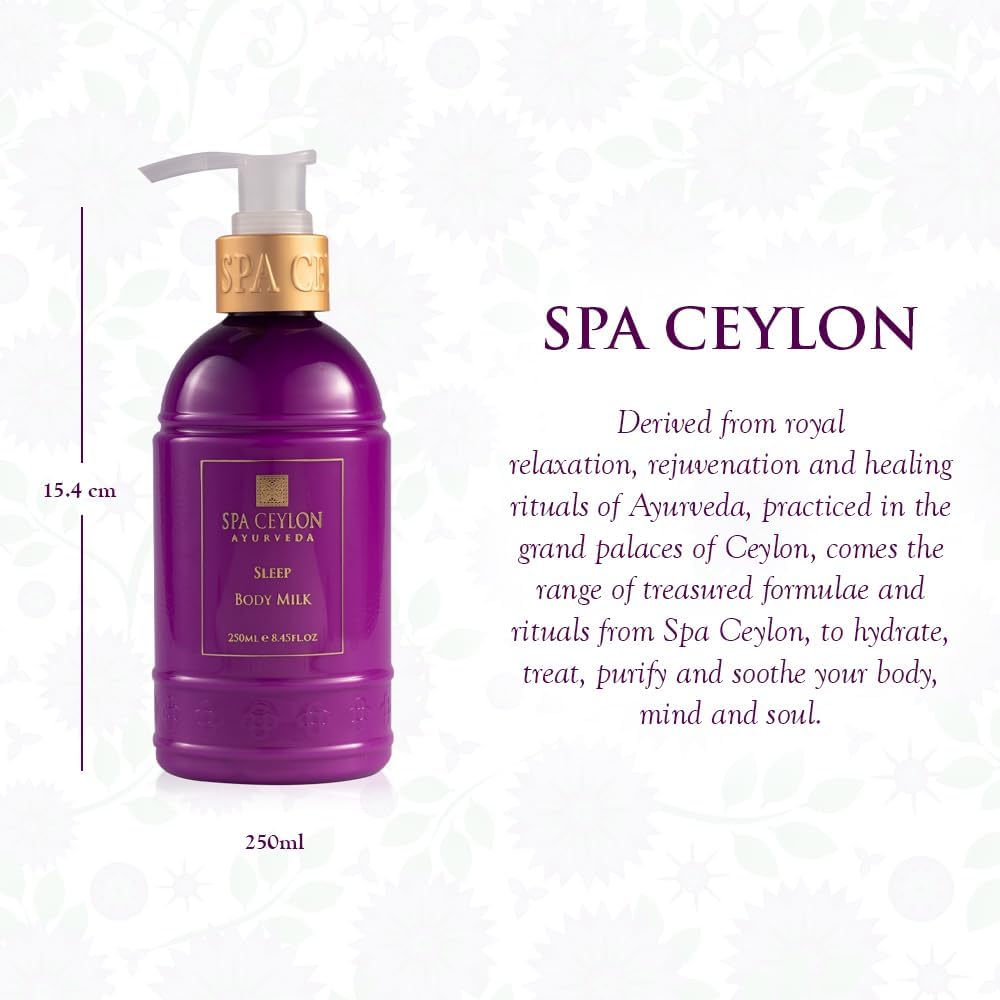 SPA CEYLON SLEEP Body Milk | Pure Lavender & Luxurious Fragrance | Nourishes & Treats Dryness | Suitable for all skin types - View 6 of 6