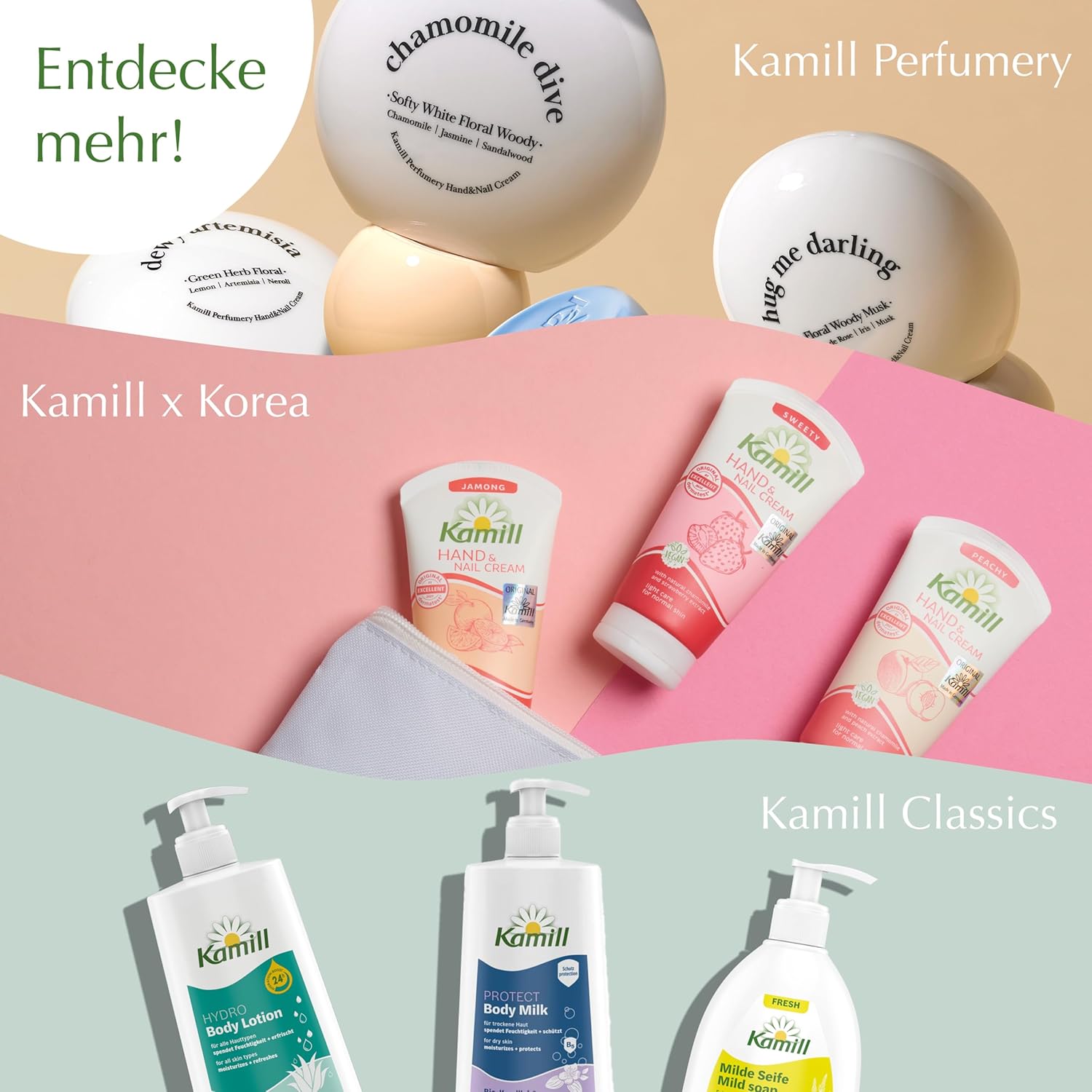 Kamill Hand Cream Balm 30 ml - Vegan Cream - Hand & Nail Care with Organic Chamomile and Travel Size Avocado Oil - Soothing, Repairing & Moisturising - View 2 of 5