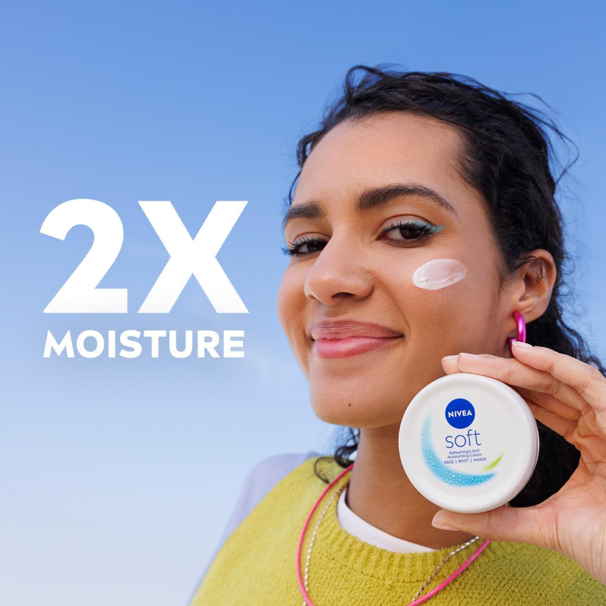 NIVEA Soft Moisturising Cream, A Moisturising Cream for Face, Body and Hands with Vitamin E and Jojoba Oil, Hand Cream Moisturises Deeply, All-Purpose Day Cream, Jar 200ml - View 3 of 6