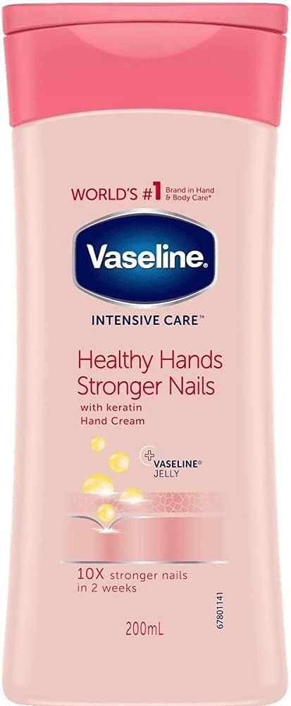 Vaseline Healthy Hand and Stronger Nails Hand Cream (200ml) - View 2 of 4