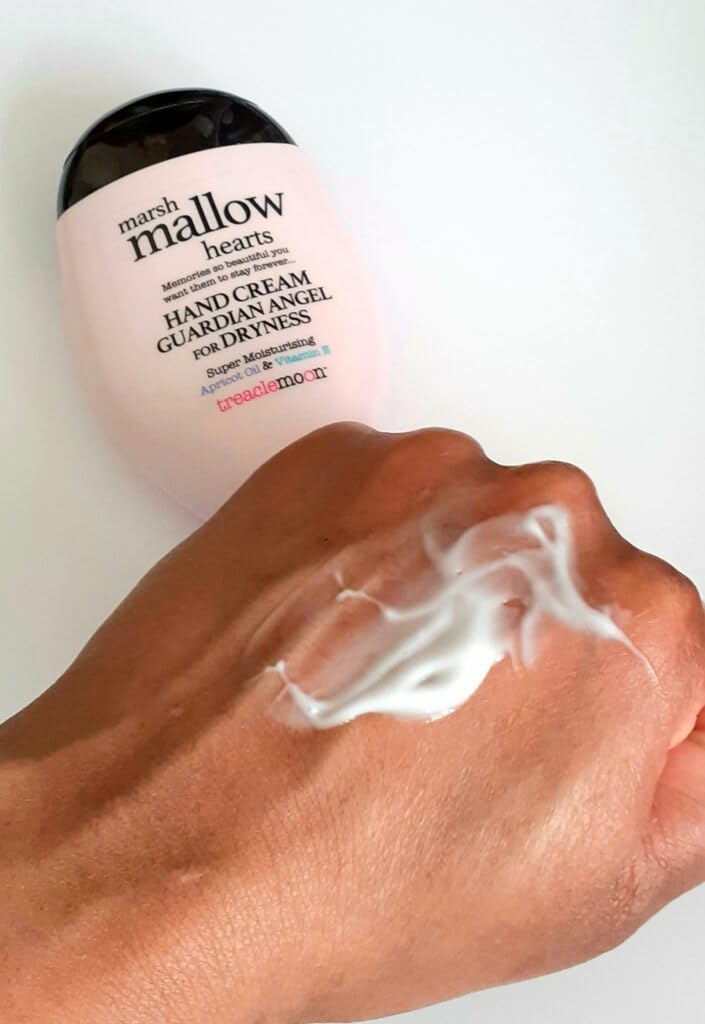 Treaclemoon Mallow Hearts Hand Cream 75ml | Sweet Marshmallow Scent | Intensely Moisturizing Hand Cream with Apricot Oil & Vitamin E | Vegan-Friendly & Nourishing - View 4 of 5
