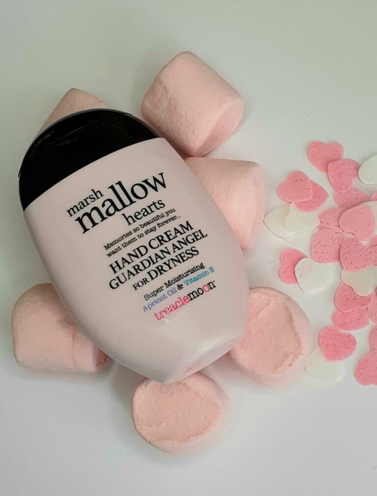 Treaclemoon Mallow Hearts Hand Cream 75ml | Sweet Marshmallow Scent | Intensely Moisturizing Hand Cream with Apricot Oil & Vitamin E | Vegan-Friendly & Nourishing - View 5 of 5
