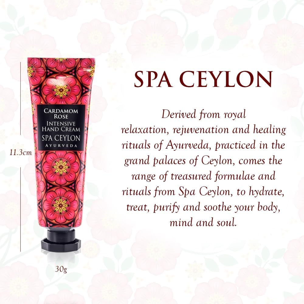 SPA CEYLON CARDAMOM ROSE Intensive Hand Cream | Revitalizing | Vitamin-Rich | 100% Vegetarian | Suitable for all skin types - View 7 of 7