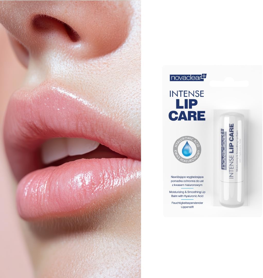 Novaclear Intense Lip Care Balm – Hydrating Lip Balm with Hyaluronic Acid, Beeswax & Shea Butter – Moisturizing & Smoothing Lip Treatment – 4.9g - View 4 of 5